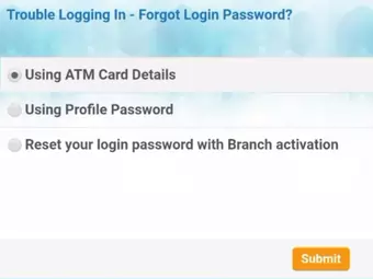 yono sbi username and password forgot
