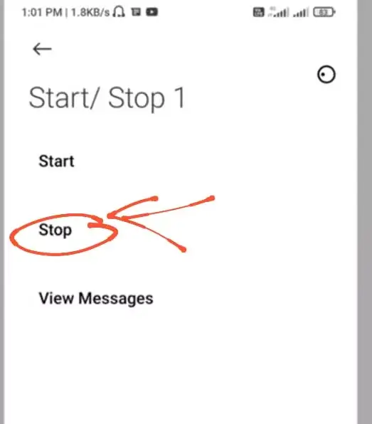  how to stop flash messages in airtel android