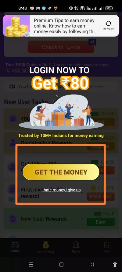 earning app paytm cash