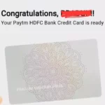 How to Apply Paytm Hdfc Credit Card Online ( upto 1lakh limit)