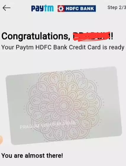hdfc paytm credit card apply