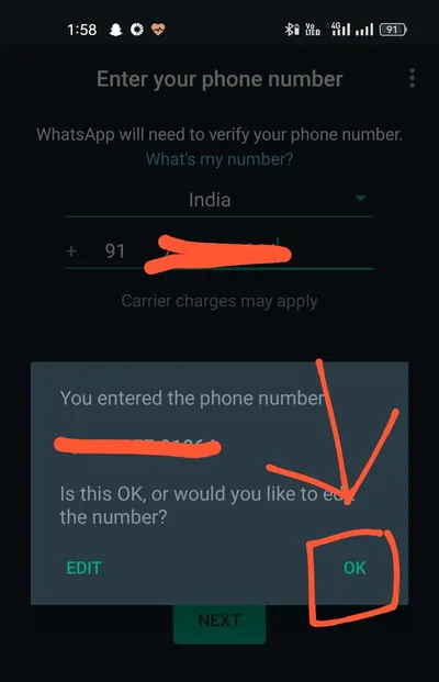WhatsApp चालू करना है मोबाइल में