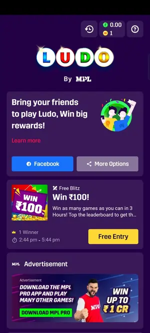 play games and earn money ludo games