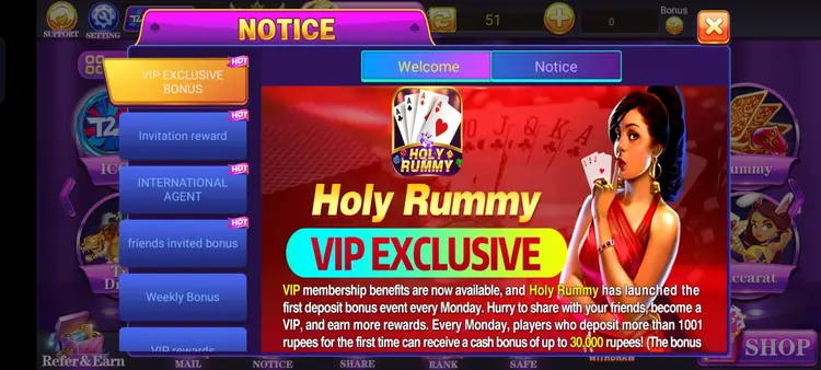 Holly Rummy Earning App Download 