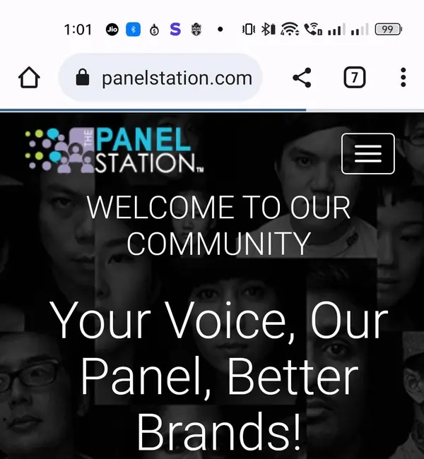 panel station website screenshot