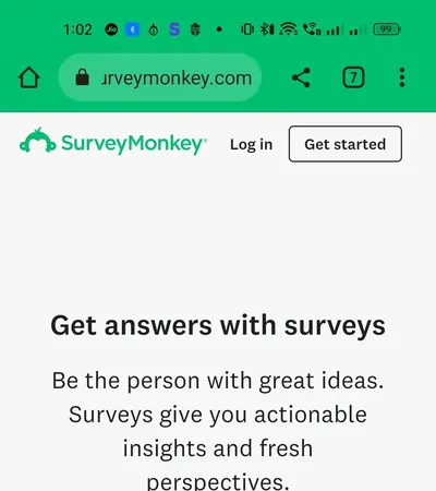 Survey Monkey screenshot