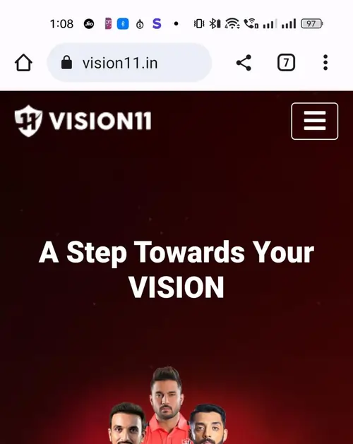 vison11 website screenshot