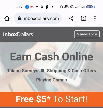 Inbox Dollars app