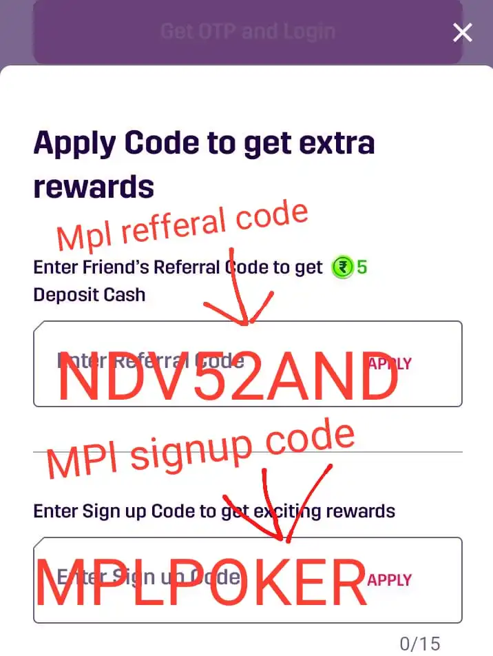 get mpl referral code & signup code
