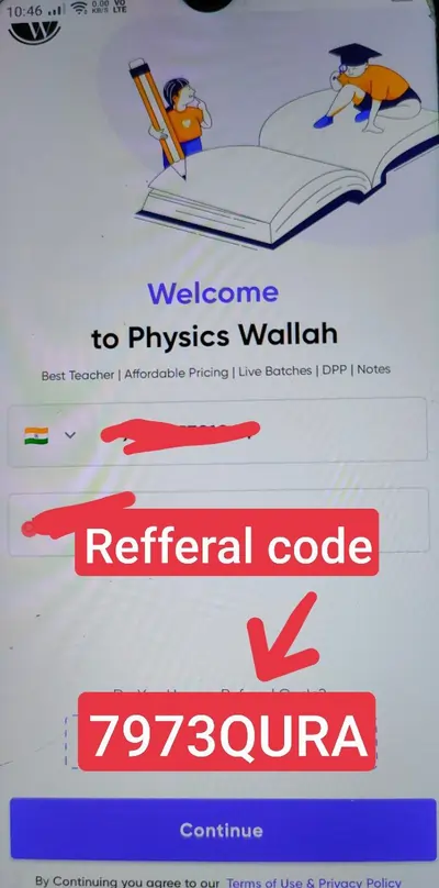 physics wallah referral code