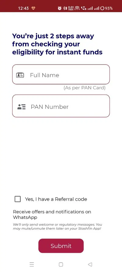 fille name & pan card number