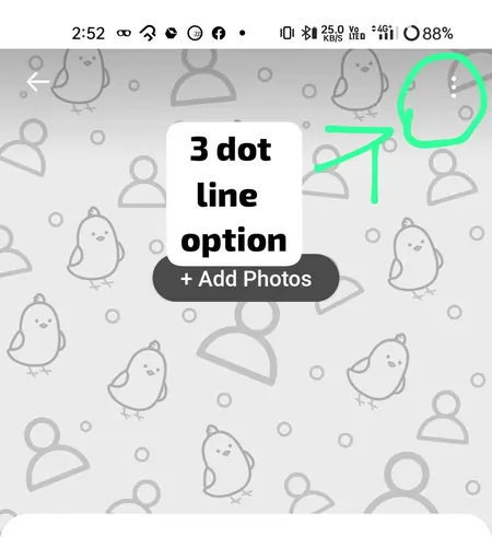 3 dot line option