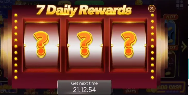 7 daily reward