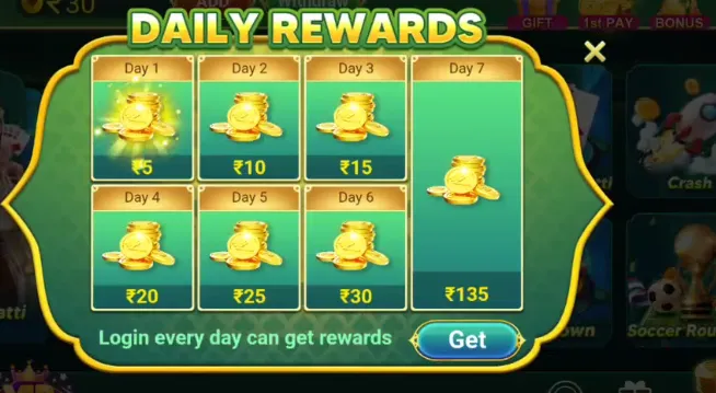 Daily reward  option
