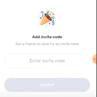 fill slice invite code