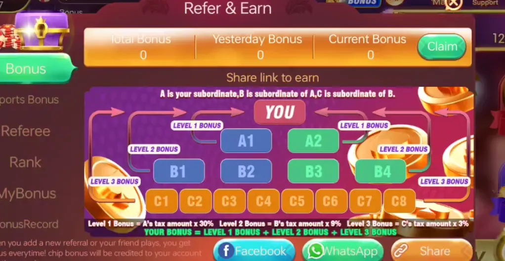 Refer and earn rewards: