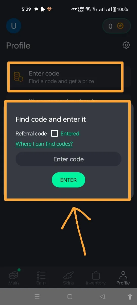 fill Go Cases referral code